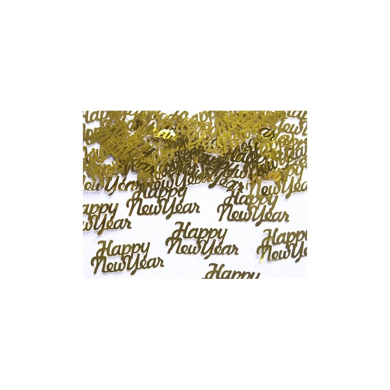 CONFETTIS HAPPY NEW YEAR OR 3 G