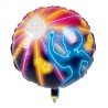 BALLON METALLIQUE DISCO FEVER ROND 45 CM