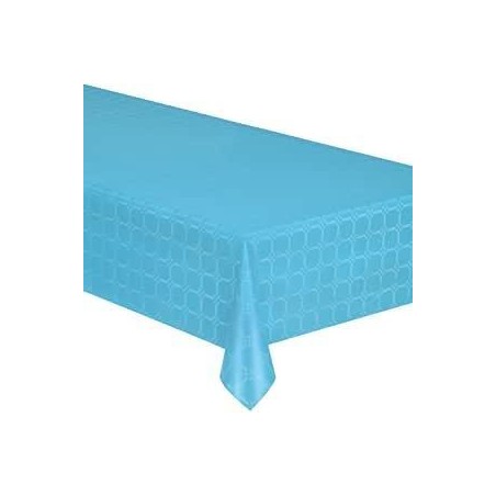 NAPPE DAMASSEE BLEU CANARD 120 X 6M