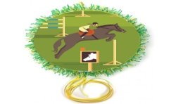 PINATA RONDE EQUITATION CHEVAL A TAPER OU A TIRER