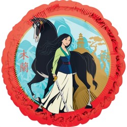 BALLON METALLIQUE ROND MULAN 43 CM 