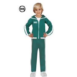 DEGUISEMENT SQUID GAME JOUEUR EN JOGGING VERT TAILLE 10-12 ANS