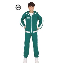 DEGUISEMENT SQUID GAME ADOLESCENT JOUEUR EN JOGGING VERT TAILLE 14-16 ANS