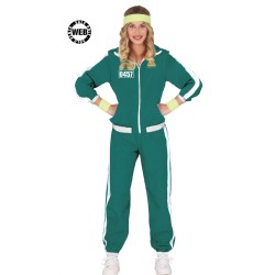 DEGUISEMENT SQUID GAME ADULTE JOUEUSE EN JOGGING VERT TAILLE S