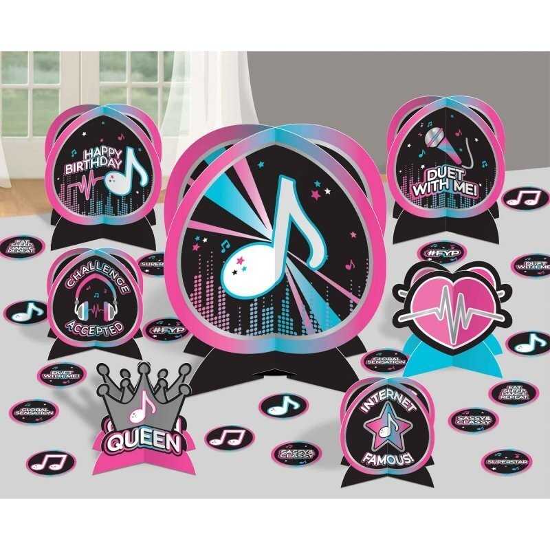 ENSEMBLE DE DECORATIONS DE TABLE POUR INTERNET RESEAUX SOCIAUX