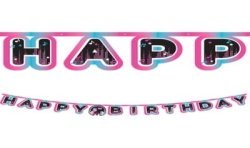 BANDEROLE GEANTE HAPPY BIRTHDAY A PERSONNALISER POUR INTERNET RESEAUX SOCIAUX