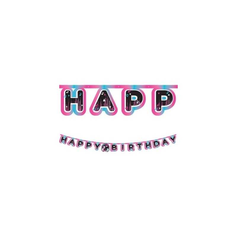 BANDEROLE GEANTE HAPPY BIRTHDAY A PERSONNALISER POUR INTERNET RESEAUX SOCIAUX