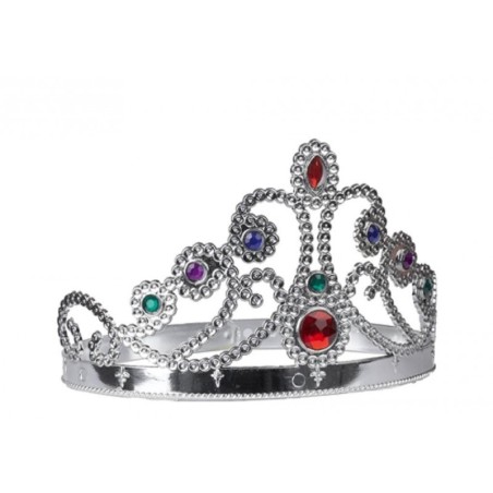 COURONNE DE PRINCESSE ARGENT AVEC DIAMANT 