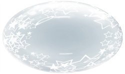 BALLON BOBO BUBBLE MOTIFS ETOILES 45 CM