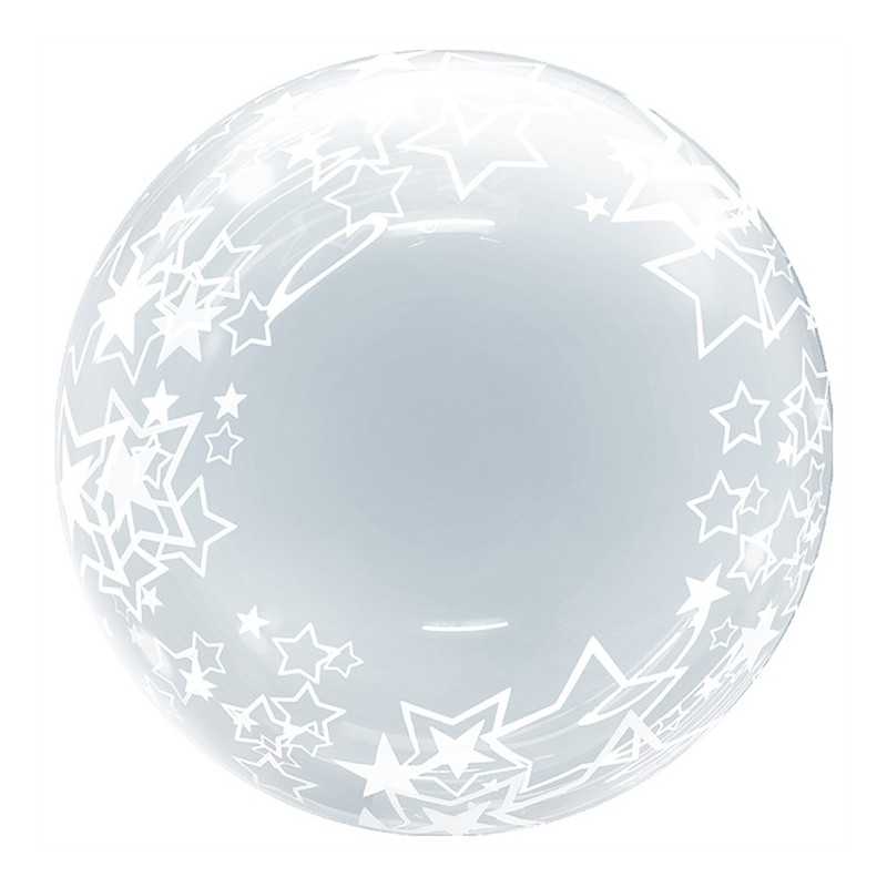 BALLON BOBO BUBBLE MOTIFS ETOILES 45 CM