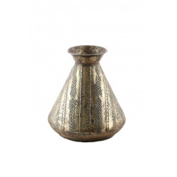 VASE EN METAL DORE 27 X  30.2 CM HAUTEUR  