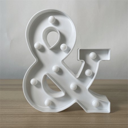 SYMBOLE & LED BLANCHE 25 CM 