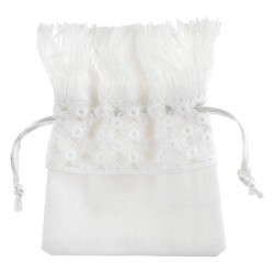 SACHET DE 4 SACS COTON BLANC 