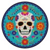 8 ASSIETTES RONDES ECO DAY OF THE DEAD 23 CM 