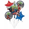 BOUQUET DE 5 BALLONS AVENGERS 