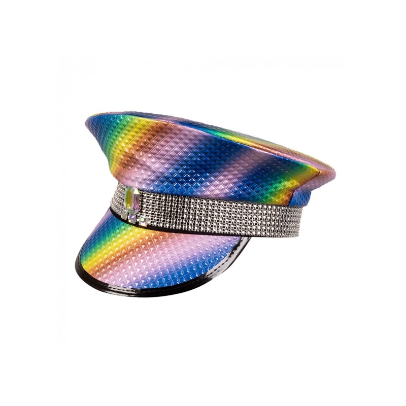 CASQUETTE SUNSET MULTICOLORE AVEC STRASS