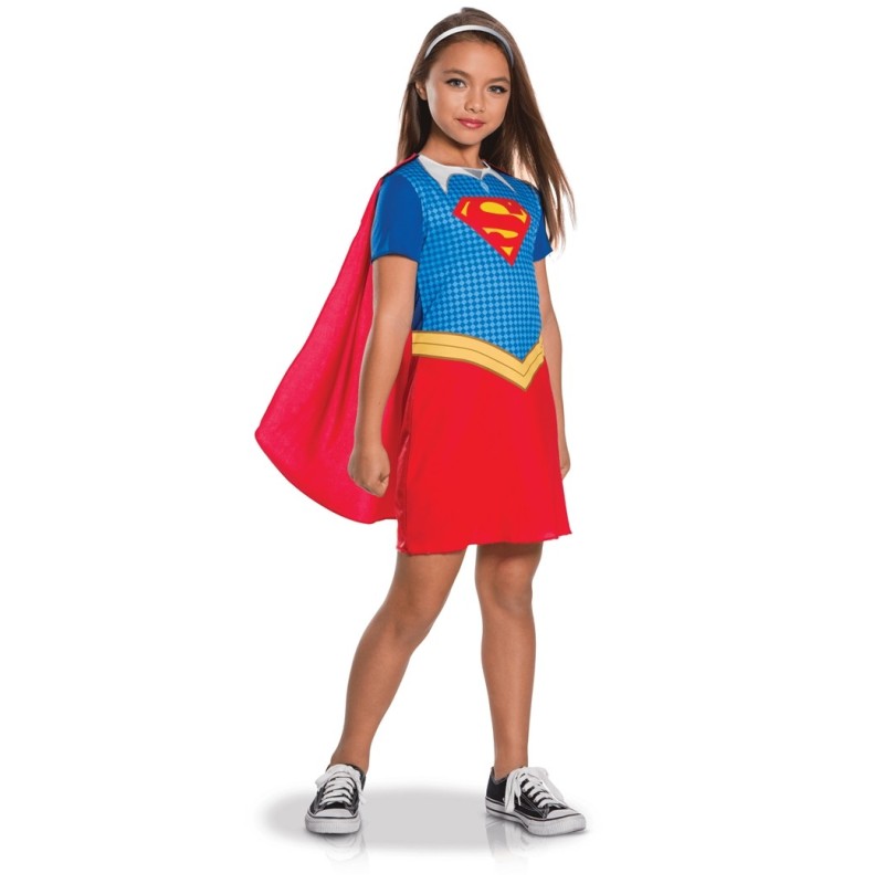 DEGUISEMENT FILLE SUPERGIRL TAILLE 5-6 ANS  DEGUISEMENT FILLE SUPERGIRL TAILLE 5-6 ANS