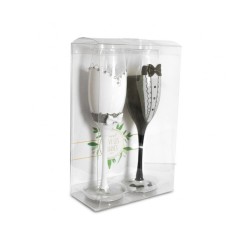 2 FLUTES DE CHAMPAGNE  MARIAGE