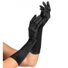 GANTS SATIN NOIRS 40 CM  GANTS SATIN NOIRS 40 CM