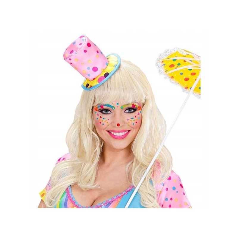 MAQUILLAGE VISAGE CLOWN AVEC PERLE 