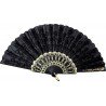 EVENTAIL BRODE NOIR 45 CM 