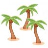 3 PALMIERS DECO DE TABLE 9 CM