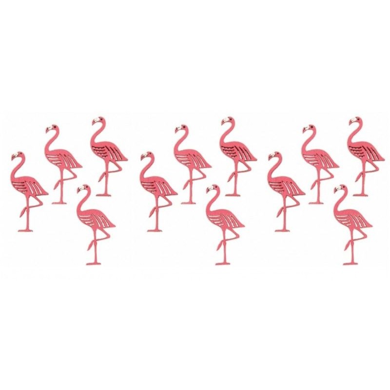 12 FLAMANTS ROSES 5 X 2.5 X 1.5 CM 