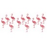 12 FLAMANTS ROSES 5 X 2.5 X 1.5 CM 