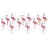 12 FLAMANTS ROSES 5 X 2.5 X 1.5 CM 