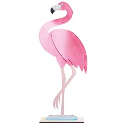 FLAMANT ROSE FEUTRINE  30 X 9 X 80 CM 