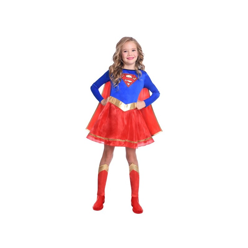 DEGUISEMENT FILLE SUPERGIRL TAILLE 6-8 ANS  DEGUISEMENT FILLE SUPERGIRL TAILLE 6-8 ANS