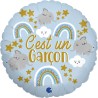 BALLON METALLIQUE ROND C'EST UN GARCON 46 CM 