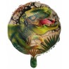 BALLON METALLIQUE ROND DINOSAURE 45 CM 