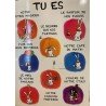 CARTE DOUBLE TU ES... 40 X 29.5 CM