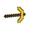 PIOCHE MINECRAFT JAUNE DORE 