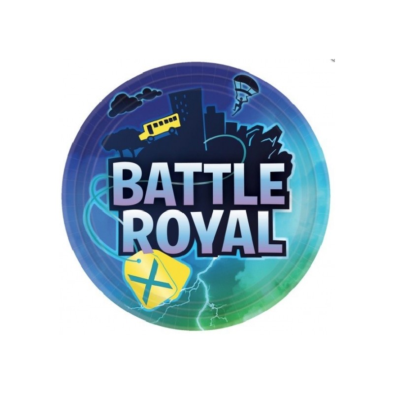 8 ASSIETTES BATTLE ROYAL 23 CM