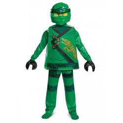 DEGUISEMENT NINJAGO LEGO LLOYD VERT TAILLE 4-6 ANS 