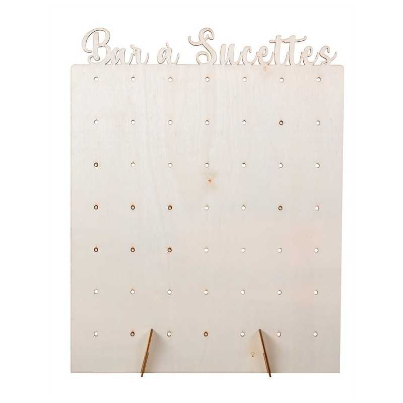 PRESENTOIR A SUCETTES EN BOIS 40 X 30 CM 