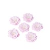 6 JOLIES FLEURS ADHESIVES ROSE ET BLANC 5 CM 