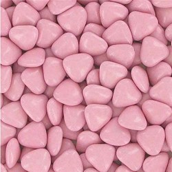 DRAGÉES MINI COEURS CHOCOLAT 500 GR – ROSE BONBON