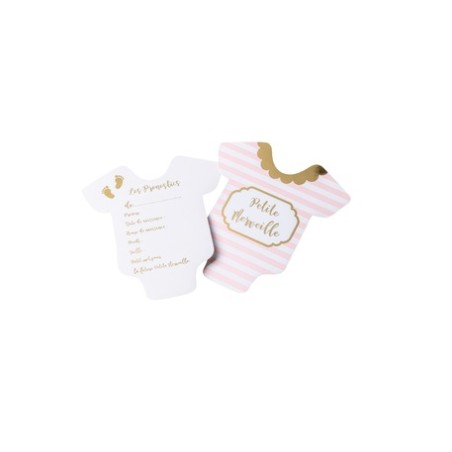 10 CARTES DE PRONOSTICS PETIT TRESOR RAYE ROSE CLAIRE  ET OR 15 X 16 CM