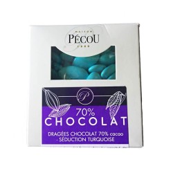 DRAGÉES SÉDUCTION CHOCOLAT 500 GR – BLEU TURQUOISE