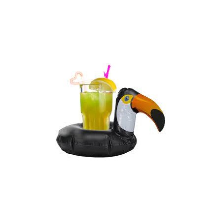 TOUCAN GONFLABLE PORTE VERRE 15 X 20 CM