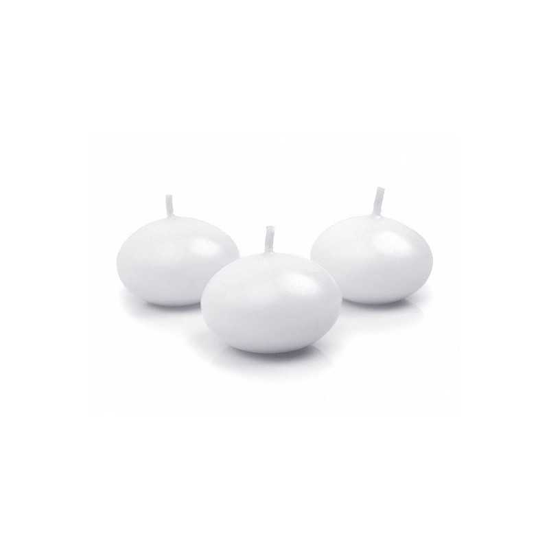 BOUGIE FLOTTANTE BLANC 4 CM 