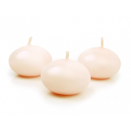 BOUGIE FLOTTANTE CREME  4 CM 
