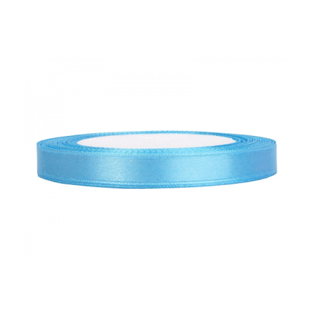 RUBAN SATIN BLEU CIEL 12 MM X 25 M