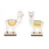 DECORATION EN BOIS LAMA 9 X 4 X 10 CM 