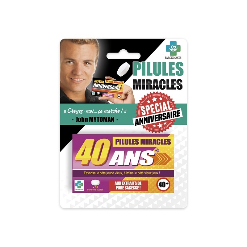 MEDICAMENTS PILULES MIRACLES 40 ANS