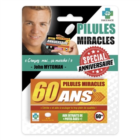 MEDICAMENTS PILULES MIRACLES 60 ANS