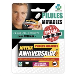 MEDICAMENTS PILULES MIRACLES JOYEUX ANNIVERSAIRE